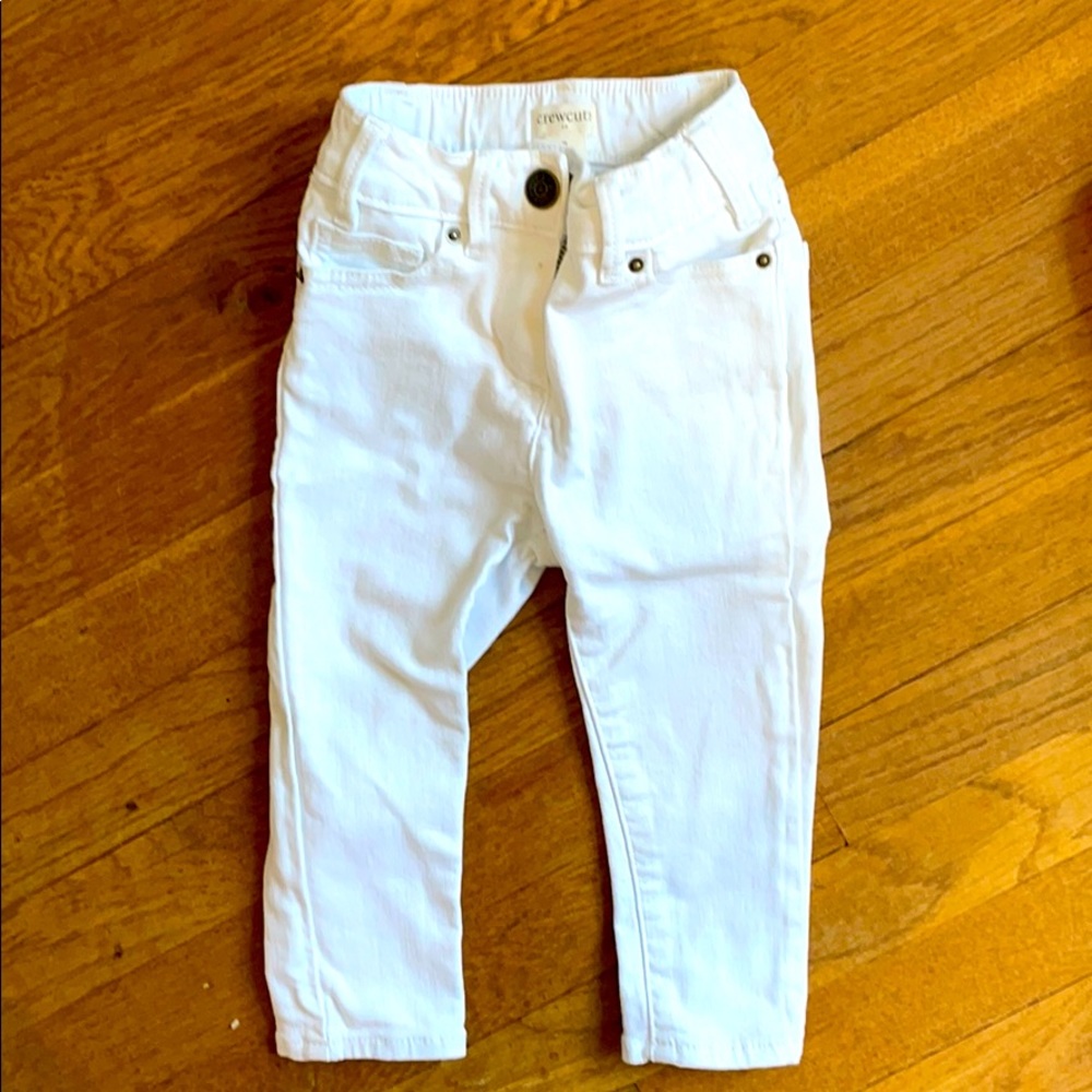 J. Crew Crewcuts white jeans 2T